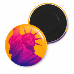 Magnet rond statue de la...